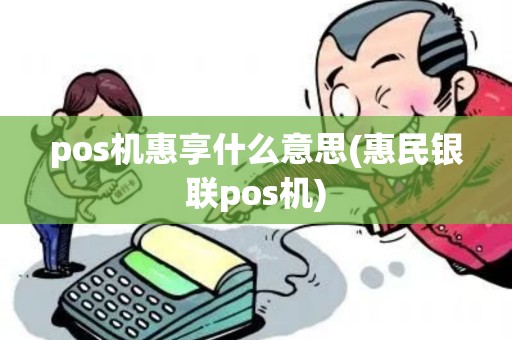 pos机惠享什么意思(惠民银联pos机)