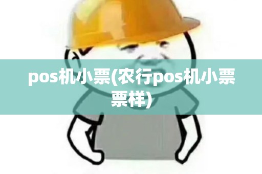 pos机小票(农行pos机小票票样)