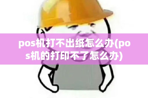 pos机打不出纸怎么办(pos机的打印不了怎么办)