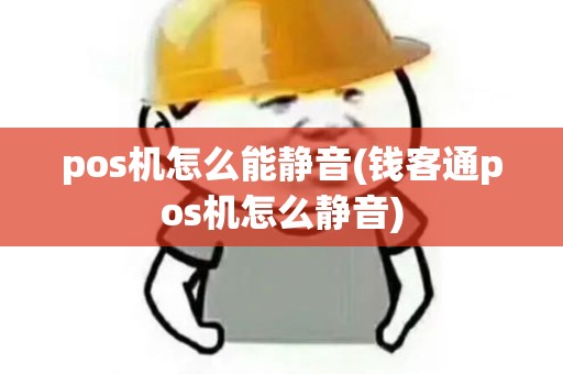 pos机怎么能静音(钱客通pos机怎么静音)
