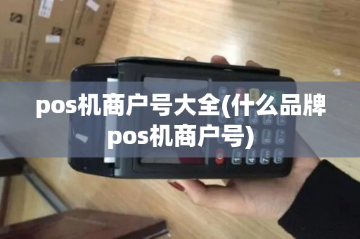 pos机商户号大全(什么品牌pos机商户号)