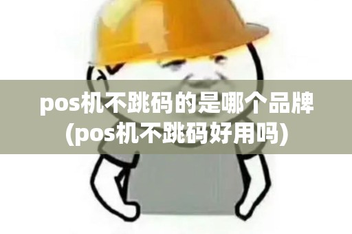 pos机不跳码的是哪个品牌(pos机不跳码好用吗)