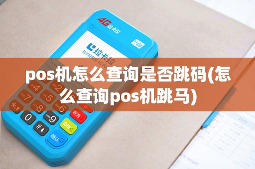pos机怎么查询是否跳码(怎么查询pos机跳马)