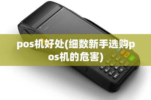 pos机好处(细数新手选购pos机的危害)