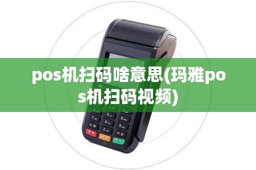 pos机扫码啥意思(玛雅pos机扫码视频)