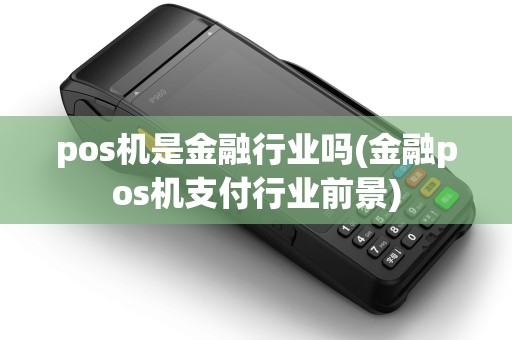pos机是金融行业吗(金融pos机支付行业前景)