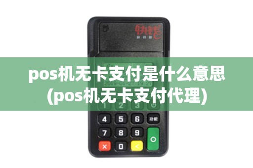 pos机无卡支付是什么意思(pos机无卡支付代理)