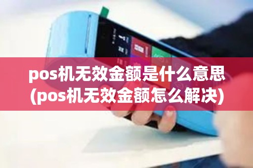 pos机无效金额是什么意思(pos机无效金额怎么解决)