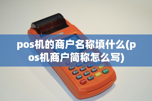 pos机的商户名称填什么(pos机商户简称怎么写)