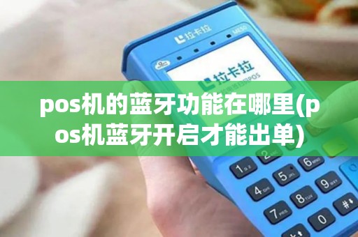 pos机的蓝牙功能在哪里(pos机蓝牙开启才能出单)