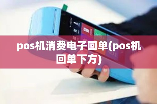 pos机消费电子回单(pos机回单下方)