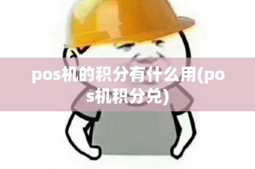 pos机的积分有什么用(pos机积分兑)