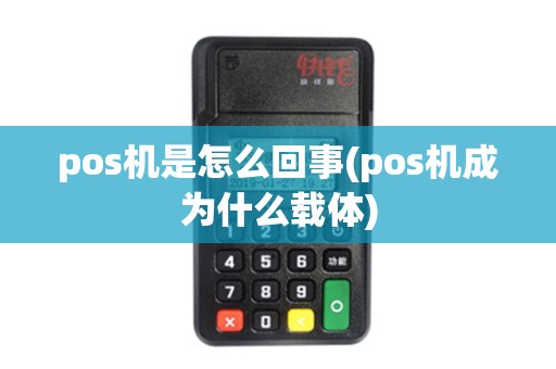 pos机是怎么回事(pos机成为什么载体)
