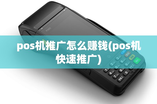 pos机推广怎么赚钱(pos机快速推广)
