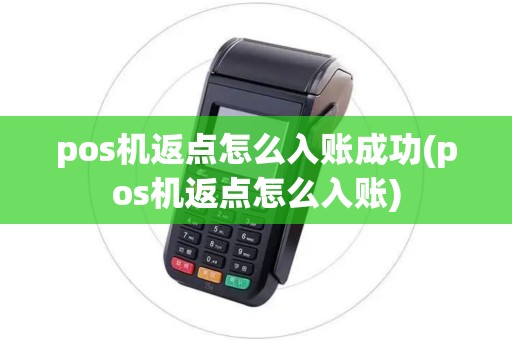 pos机返点怎么入账成功(pos机返点怎么入账)