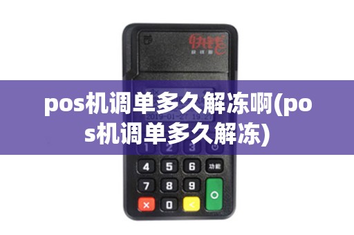 pos机调单多久解冻啊(pos机调单多久解冻)