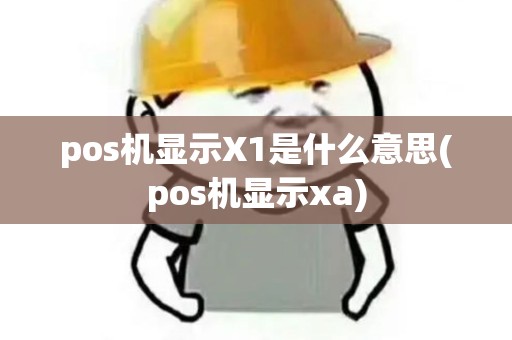 pos机显示X1是什么意思(pos机显示xa)