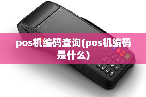 pos机编码查询(pos机编码是什么)