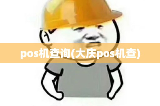 pos机查询(大庆pos机查)