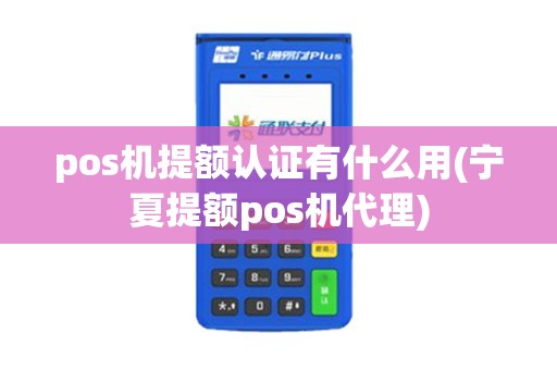 pos机提额认证有什么用(宁夏提额pos机代理)