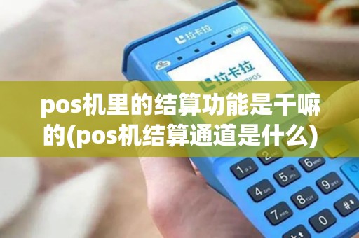 pos机里的结算功能是干嘛的(pos机结算通道是什么)
