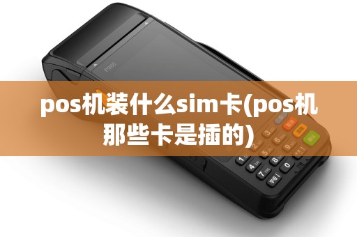 pos机装什么sim卡(pos机那些卡是插的)