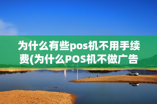 为什么有些pos机不用手续费(为什么POS机不做广告)