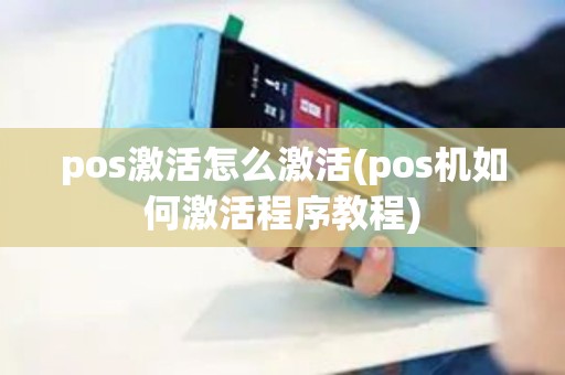 pos激活怎么激活(pos机如何激活程序教程)