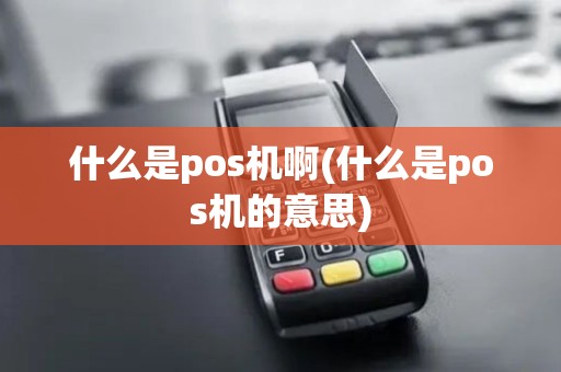 什么是pos机啊(什么是pos机的意思)