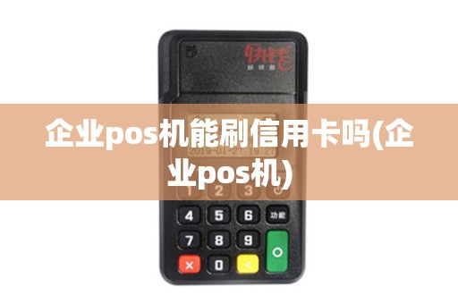 企业pos机能刷信用卡吗(企业pos机)