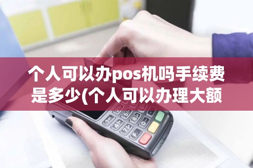个人可以办pos机吗手续费是多少(个人可以办理大额pos机吗)