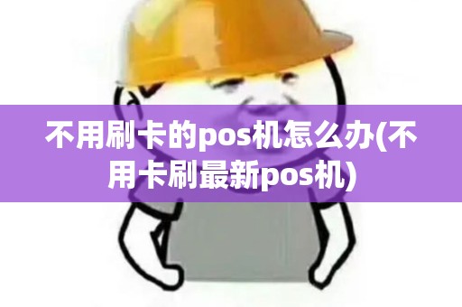 不用刷卡的pos机怎么办(不用卡刷最新pos机)