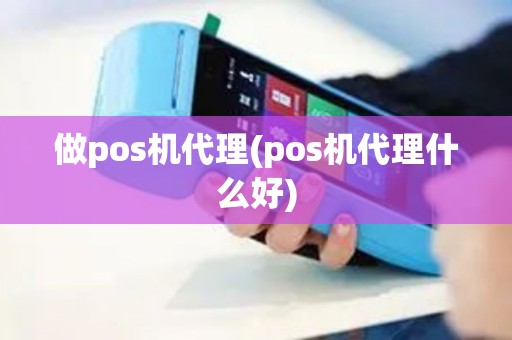 做pos机代理(pos机代理什么好)