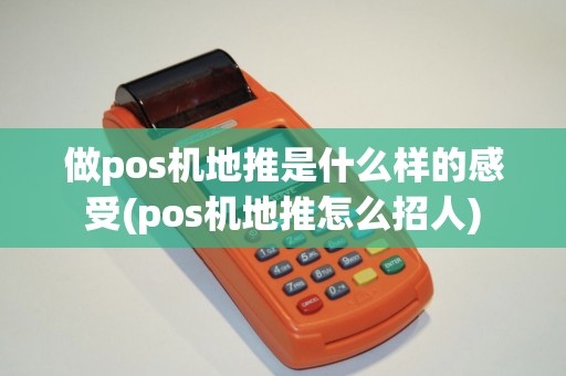 做pos机地推是什么样的感受(pos机地推怎么招人)