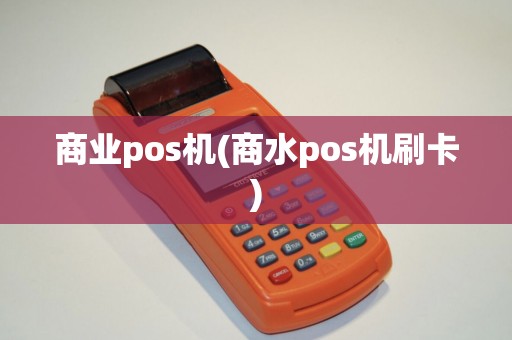 商业pos机(商水pos机刷卡)