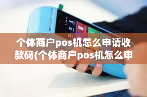 个体商户pos机怎么申请收款码(个体商户pos机怎么申请)